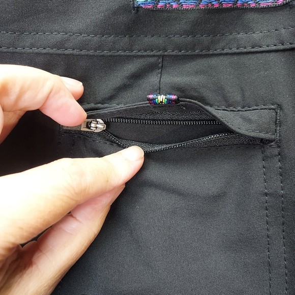 prAna Silvana Boardshorts Black Drawstring Performance Swim - Picture 8 of 16